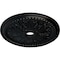Ekena Millwork Winsor Ceiling Medallion (Fits Canopies up to 4"), Hnd-Painted Jet Black, 27 1/2"OD x 4"ID x 1 1/2"P CM27WIBLF - alternate 3